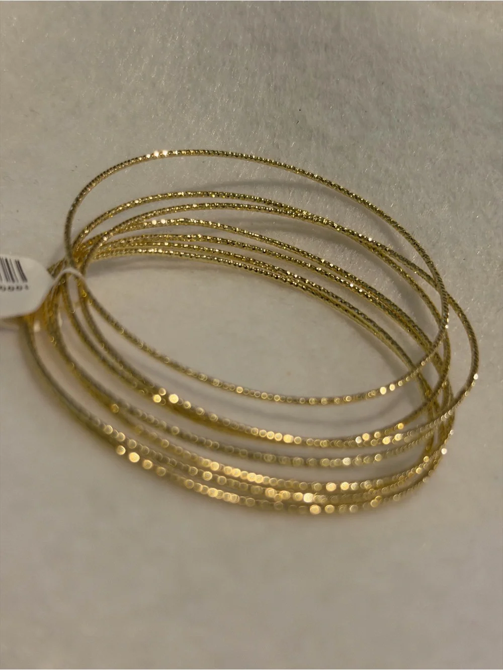 Gold-Tone Beaded Stretch Bangle Set - Women Jewelry